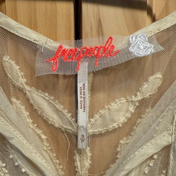 Free People Cream Lace Detail Dress - Picture 2 of 4